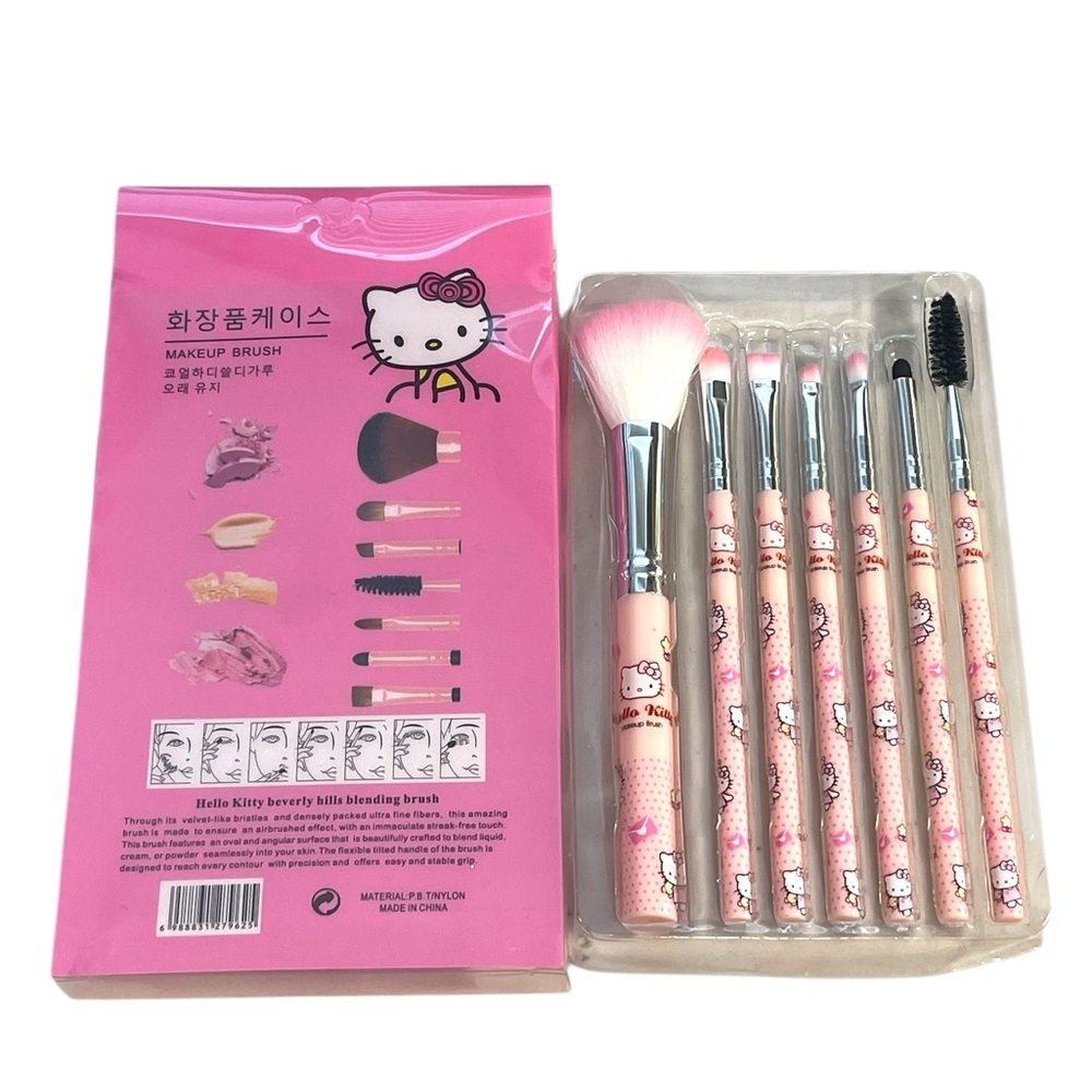 Hello Kitty Makeup Brush Set - Pink - Picture 3 of 5